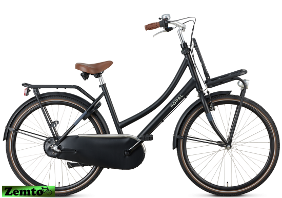 Preview: Damen Hollandrad Daily Dutch 26 Zoll 3 Gang schwarz-matt